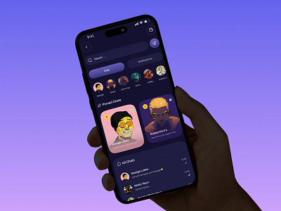 Stock Broker Chat Screen ai chat ai chat bot ai crypto ai dashboard blockchain chat screen crypto crypto ai investor mobile mobile app stock broker stock broker chat screen ui ux