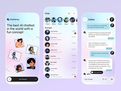 AI Chatbot Mobile App UI Design ai chat generator ai chatbot ai chatbot app ai message app design app interface best app design chat app chat bot chatbot chatbot ui machine learning messaging app mobile app design mobile app ui mobile ui design modern app ui modern ui you have a mobile app
