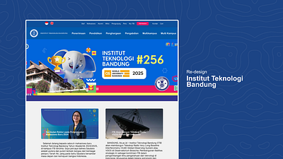 Institut Teknologi Bandung - Redesign branding graphic design ui
