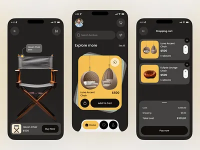 Homestyle Shopping App app application architecture company design furniture furniture app furniture ecommerce home interior interior design ios ios design mobile mobile app mobile application modern ui ux ux design