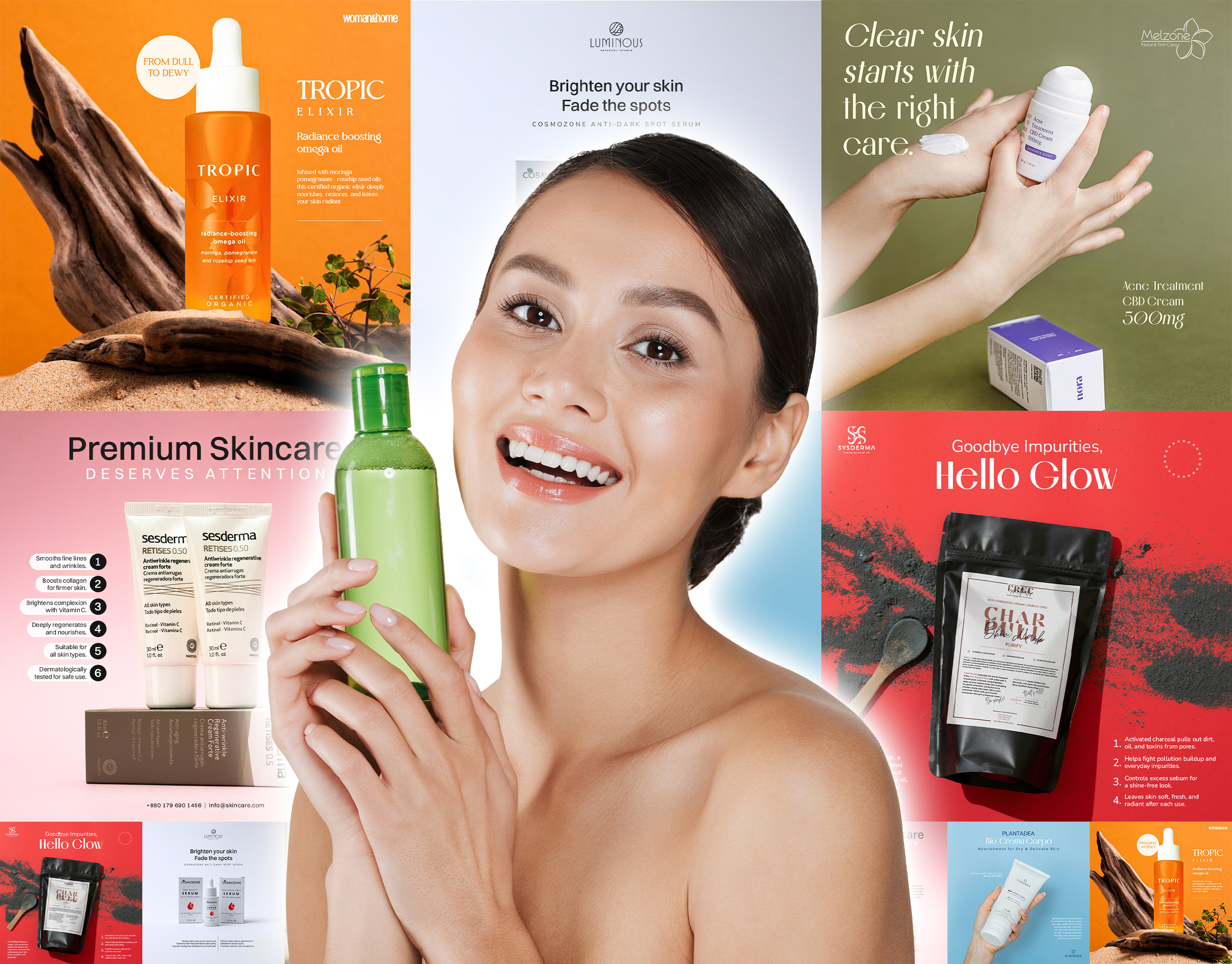 Social Media Design for Skincare Brands banners brandingexpert designportfolio freelancedesigner graphic design graphicdesigner instagram post marketingdesign post skincareadsdesign skincaredesign socialmediadesign socialmediamarketing ui