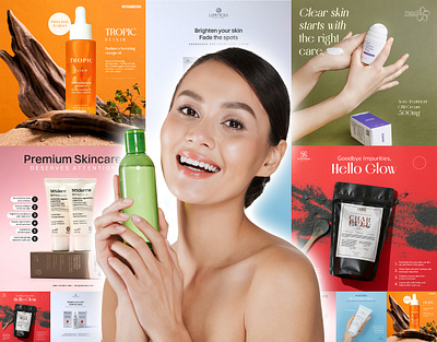 Social Media Design for Skincare Brands banners brandingexpert designportfolio freelancedesigner graphic design graphicdesigner instagram post marketingdesign post skincareadsdesign skincaredesign socialmediadesign socialmediamarketing ui
