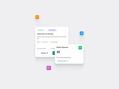 LMS-Teacher detail #03 app lms saas ui ux