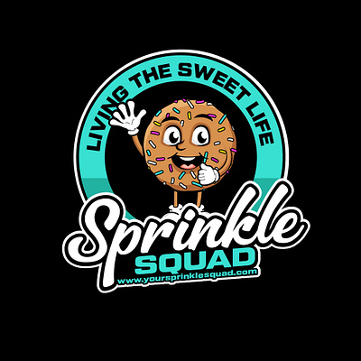 Playful Cartoon Logo Design for Sprinkle Squad | CartoonLogoX branding business branding cartoon brand identity cartoon business logo cartoon character design cartoon logo design cartoon style logo character logo character logo design creative branding creative cartoon logo creative logo design custom cartoon logo fun logo design graphic design illustrated branding logo mascot branding playful logo professional branding