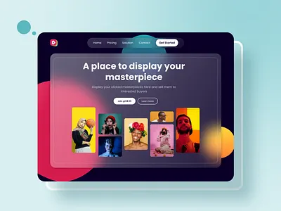 Where Creativity Finds a Home – Landing Page Exploration 3d banner creativedesign dailyui designcommunity designerlife designinspiration dribbble dribbbleshots interfacedesign landingpage moderndesign productdesign uidesign uxdesign visualdesign webdesign