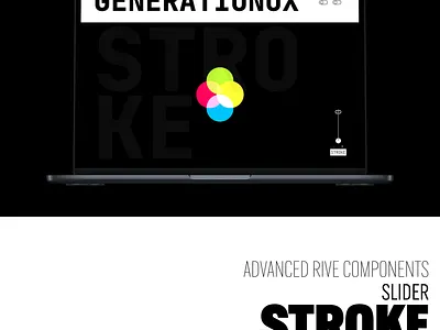 GenerationUX Slider × Rive Stroke Control components gumroad product design rive rive app ui