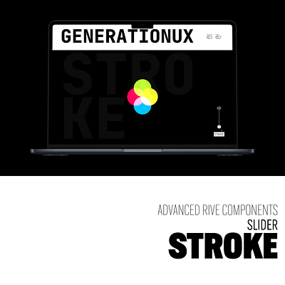 GenerationUX Slider × Rive Stroke Control components gumroad product design rive rive app ui
