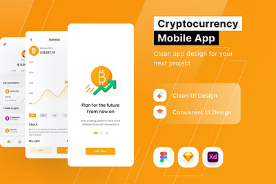 Cryptocurrency Mobile App android app app design application design for app ios mobile mobile app mobile app design mobile app design mobile apps screen ui ux website