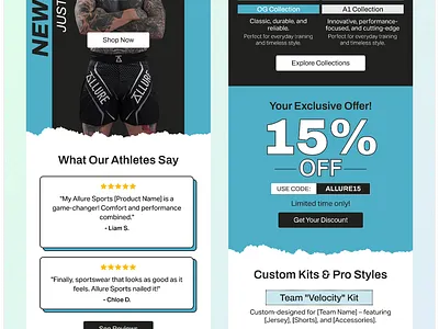 Klaviyo Email Design | Figma ecommerce email design email marketing email template figma figma email design klaviyo mailchimp