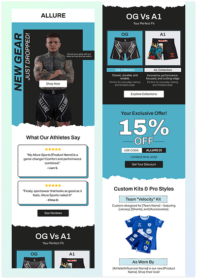 Klaviyo Email Design | Figma ecommerce email design email marketing email template figma figma email design klaviyo mailchimp