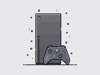 xbox art artwork branding console digital fun game gaming gaming console graphic design illustration microsoft minimalist mood techie technology ui vector graphics vibe xbox