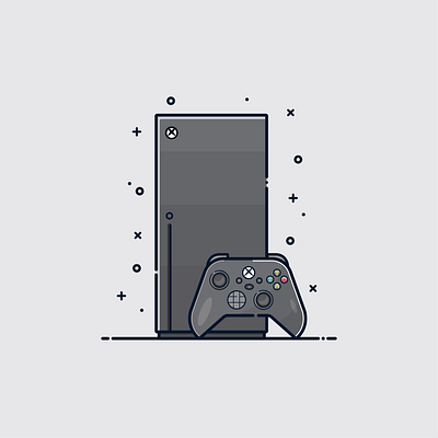 xbox art artwork branding console digital fun game gaming gaming console graphic design illustration microsoft minimalist mood techie technology ui vector graphics vibe xbox