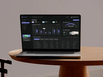 UI Wiki - Logistics Dashboard Hero Section Design dashboard minimal logistics software ui