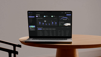 UI Wiki - Logistics Dashboard Hero Section Design dashboard minimal logistics software ui