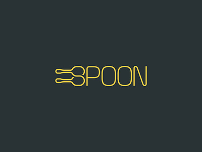 Spoon Logo abcdefghijklmnopqrstuvwxyz branding creative logo food logo icon letter mark logo logodesign minimal logo print restaurant logo spoon logo t shirt typography wordmark