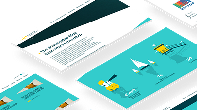 Sustainable Blue Economy Partnership website branding ui ux ux research