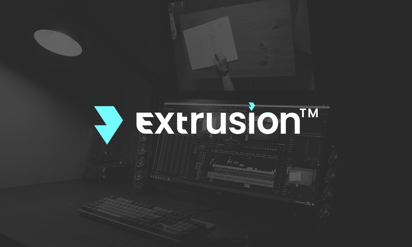 Extrusion Logo Design | A Professional Software brand brand design brand identity branding creative logo high tech logo icon logo modern logo software logo tech logo text logo typography logo video logo wordmark wordmark logo