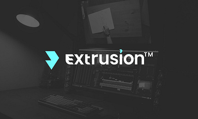 Extrusion Logo Design | A Professional Software brand brand design brand identity branding creative logo high tech logo icon logo modern logo software logo tech logo text logo typography logo video logo wordmark wordmark logo