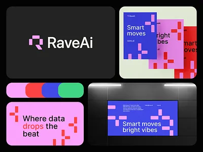 Rave Brand Visual Identity ai loof automation logo aweb logo blockchain logo branding branding mockup data logo finance logo fintech logo flow logo futurisitic logo growth logo letter logo minimal logo modern logo r logo saas logo tech logo vibrant logo web3 logo