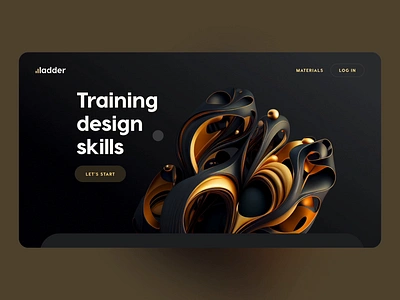 Training design skills | concept 3d animation design exercise motion graphics skills training typography ui web