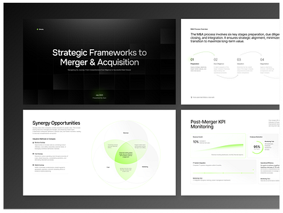Pitch Deck Merger & Acquisition Strategy: Due Diligence to Deal business chart clean corporate diagram figma financial future graphic design investment mergers negotiation powerpoint ppt presentation report slide strategy valuation vector