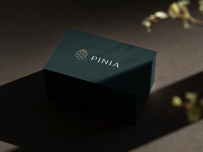 Printed matter PINIA Residence branding business card corporate identity eco brand forest pine visual identity