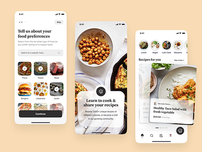 Onboarding & Homepage Design for Food Delivery App by Mihai Petrea for ...