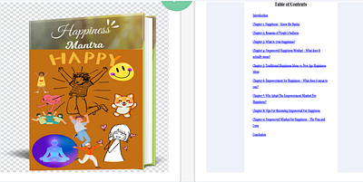 Happiness Mantra ebook app branding design graphic design illustration logo typography ui ux vector