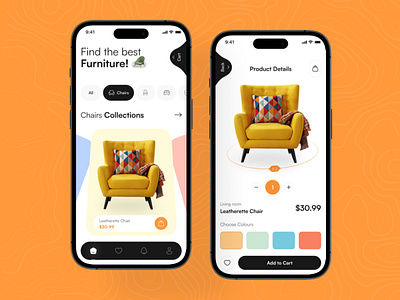 Furniture App app app design app ui design ecommerce ecommerce shop furniture furniture app furniture shop mobile mobile app mobile app design online shopping shop