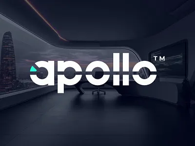 Apollo | A geometric concept logo blue logo clean logo geometric logo high tech logo logo design logo for sale logo idea logo proposal modern logo professional logo science logo tech logo white logo