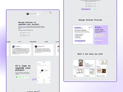 Website Update [2025] branding landing page portfolio ui