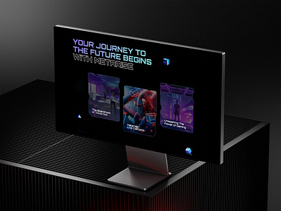 Futuristic Web Banner banner creative graphic design illustration ui