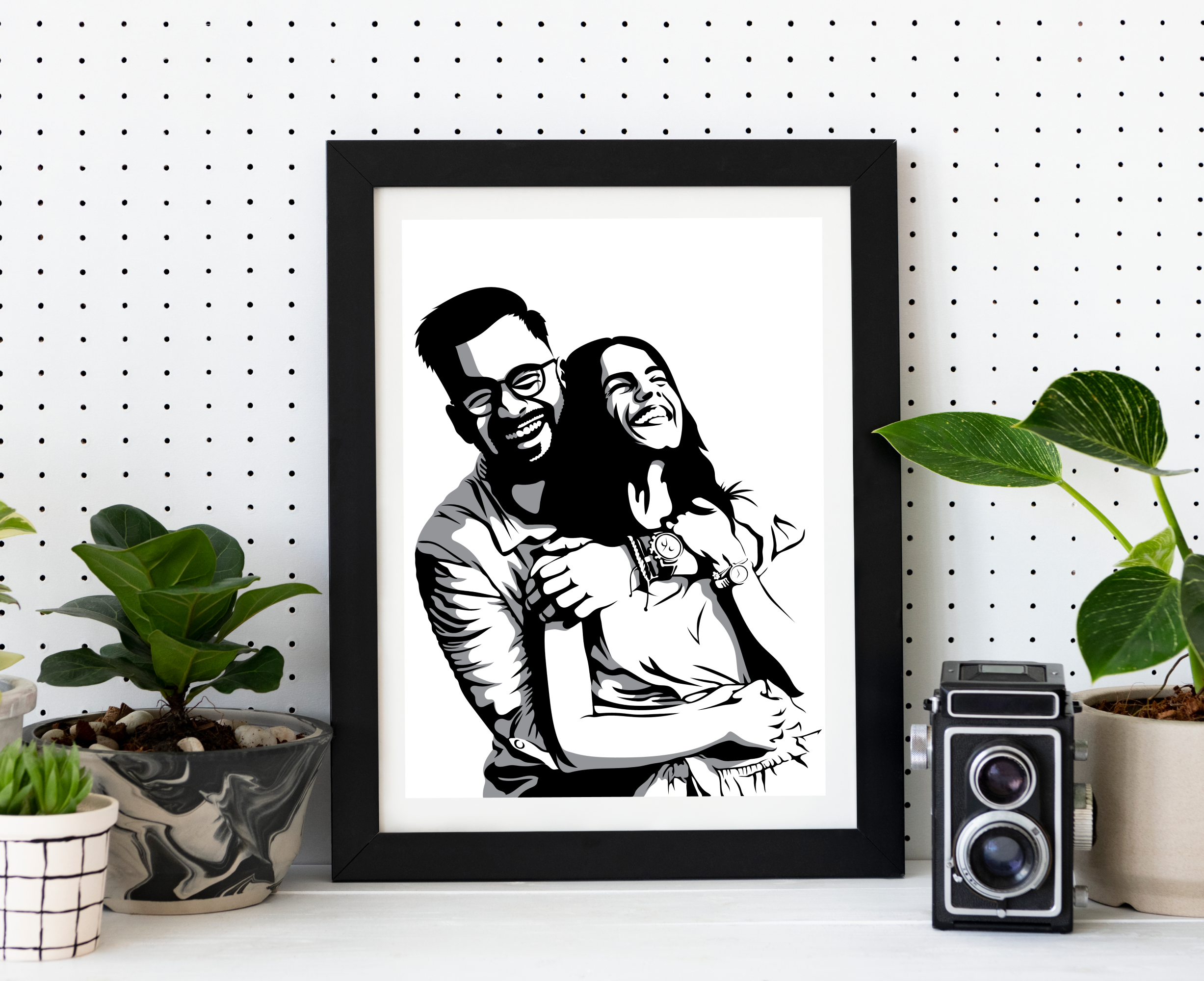 Example of Stencil Portrait From Your Photo