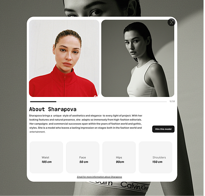 A UI Fashion Card design design ui ux web design website