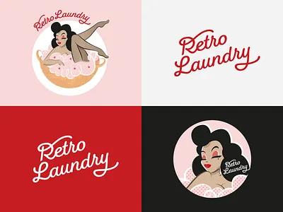 Retro Laundry - A Personal Project in Branding branding personal project retro branding