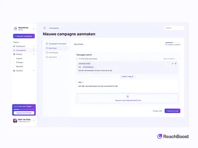 LinkedIn Automation Software - New project ui
