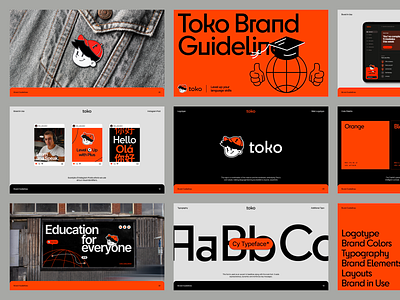Toko Edtech Branding Case Study brand brand guidelines brand identity brand sign branding design graphic design halo lab identity logo logo design logo designer logotype marketing packaging startup visual identity