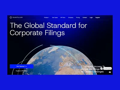 AI Landing Page Web Design Home Scroll ✦ Quantillium ai animation design interaction landing page motion graphics service site startup ui ux web design website