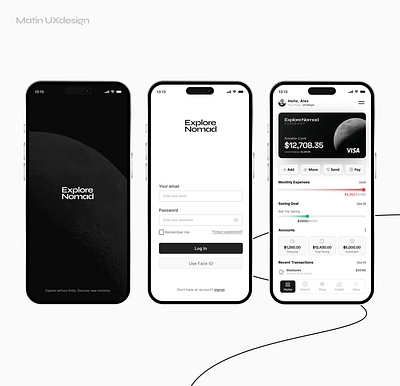 Digital Banking Login Flow bank app banking banking app design digital banking app finance app fintech home screen login banking screen login screen welcome screen