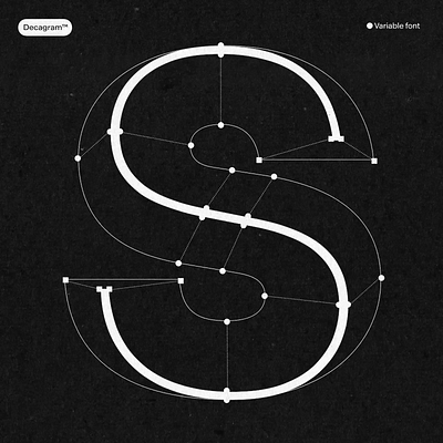 Decagram font family motion graphics variable fonts