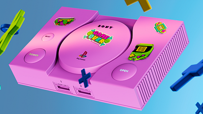 PS1 3d cinema4d motion graphics playstation ps redshift