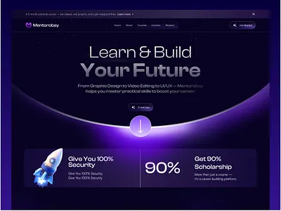 Academy Website Design academy app design academy uiux design academy web design academy web landing page design academy web page design academy website academy website design academy website landing page course website design landing page landing page design ui ui design uiux ux design web design