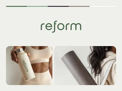 Reform Logo Presentation branding design graphic design logo minimalist logo text logo typography vector wordmark yoga logo