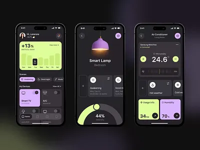 Smart Home | Home Management | Mobile App Design | App Interface animation app design app interface application design home automation home management ios mobile mobile app design mobile application mobile design mobile interface product design remote control smart device smart home smart home app smarthome smarthome app ui ux