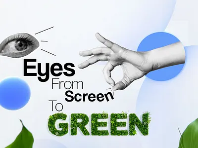 Environment day poster graphic design typography