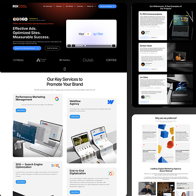 Roicool Web Design branding graphic design ui webflow
