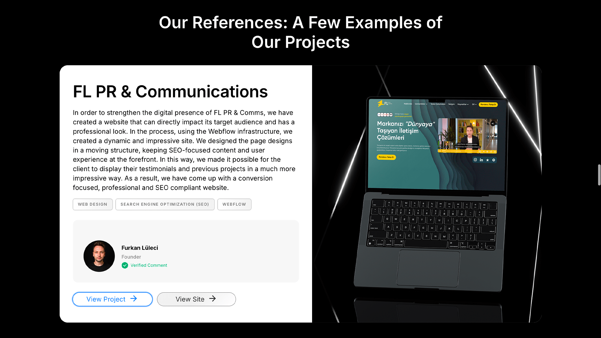 Example of Webflow Development