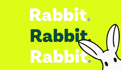 Rabbit KSA branding graphic design