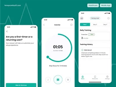 Designing for Focus and Better Sleep app branding design illustration mobile app product design ui uidesign ux uxdesign