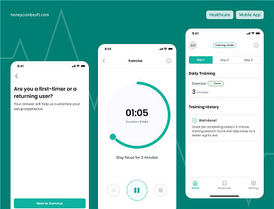 Designing for Focus and Better Sleep app branding design illustration mobile app product design ui uidesign ux uxdesign
